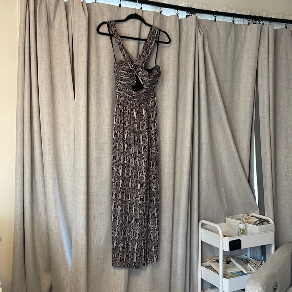 A.L.C. Black and Gray Patterned Dress